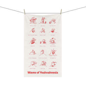 Waves of Yeahnahnesia Tea Towel