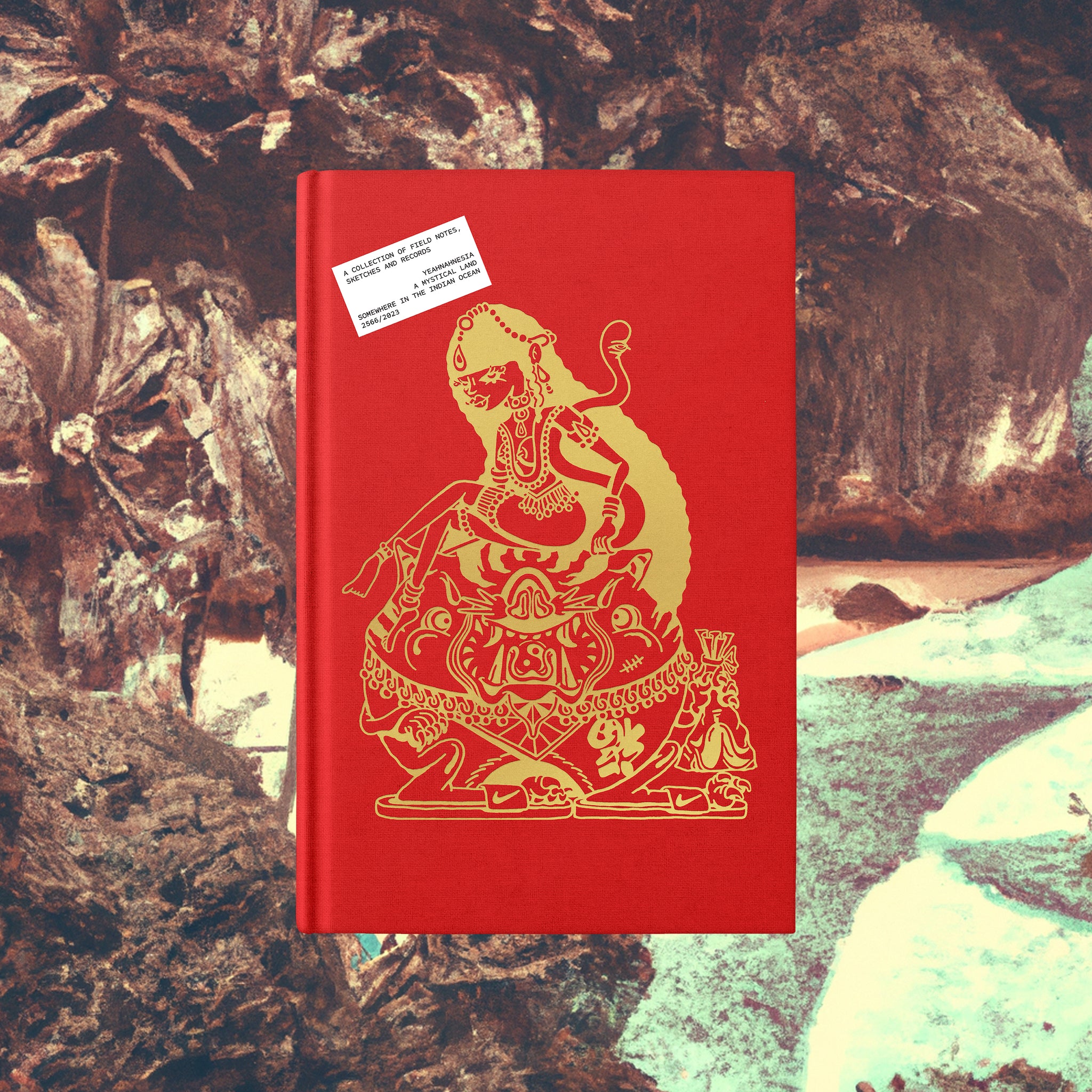 Yeahnahnesia Book Cover against Island Background